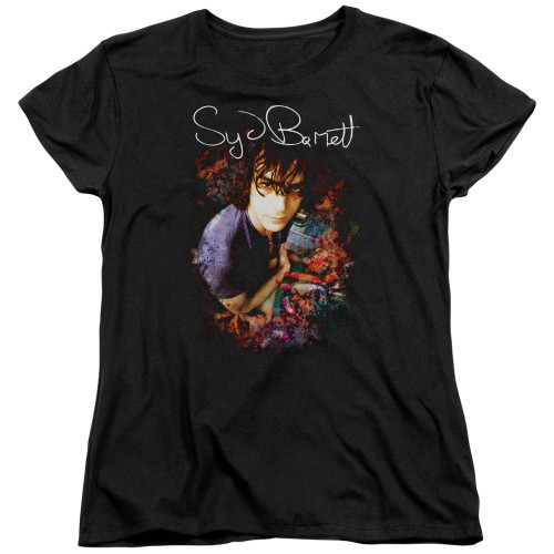 Syd Barrett Pink Floyd Madcap Syd S/S Women's T-Shirt Black