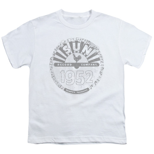 Sun Records Crusty Logo S/S Youth 18/1 T-Shirt White Sun Records Crusty Logo S/S Youth 18/1 T-Shirt White