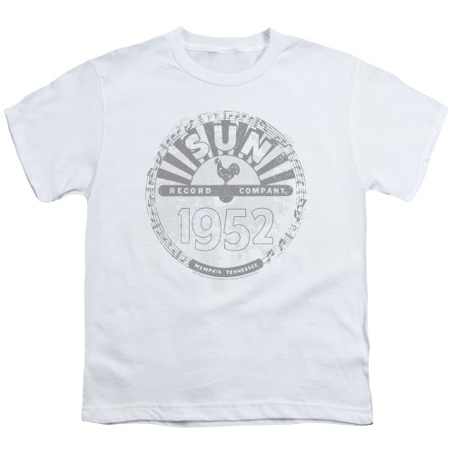 Sun Records Crusty Logo S/S Youth 18/1 T-Shirt White