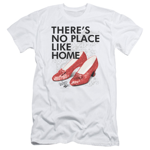 Wizard of Oz No Place Like Home S/S Adult 30/1 T-Shirt White