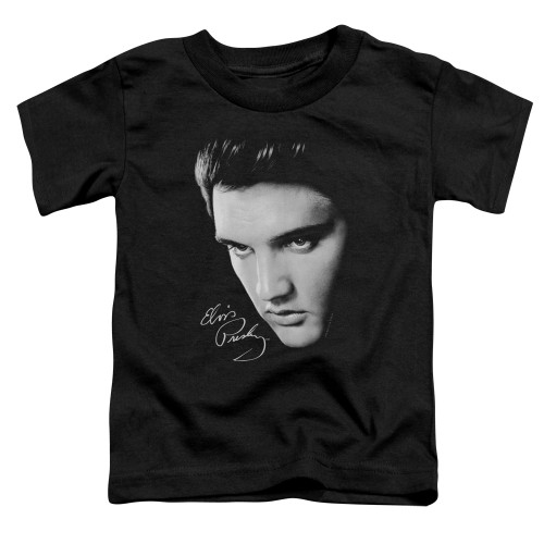 Elvis Presley Face Toddler T-Shirt Black