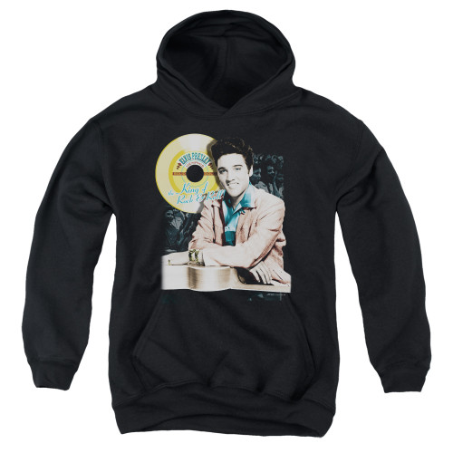 Elvis Presley Gold Record Youth Pullover Hoodie Sweatshirt Black