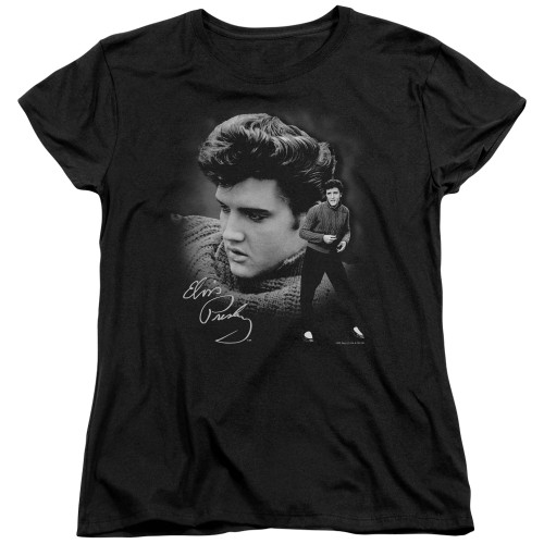 Elvis Presley Sweater Women's T-Shirt Black