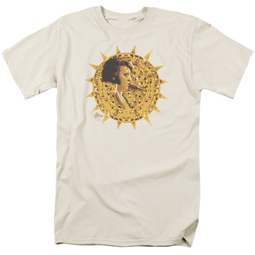 Elvis Presley Sundial Adult 18/1 T-Shirt Cream