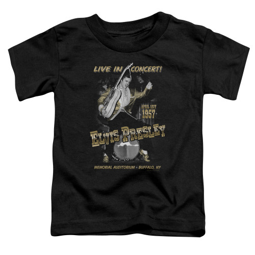 Elvis Presley Live In Buffalo Toddler T-Shirt Black