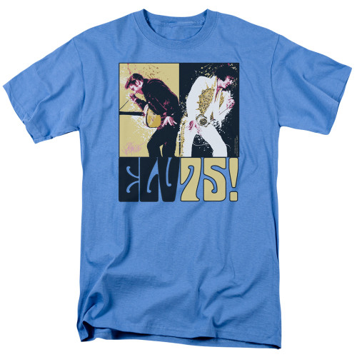Elvis Presley Still The King Adult 18/1 T-Shirt Carolina Blue