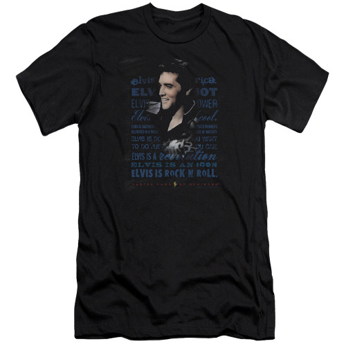 Elvis Presley Icon Adult 30/1 T-Shirt Black