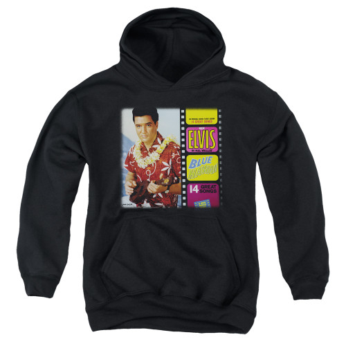 Elvis Presley Blue Hawaii Album Youth Pullover Hoodie Sweatshirt Black