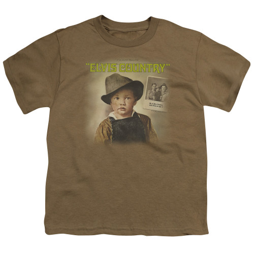 Elvis Presley Elvis Country Youth T-Shirt Safari Green