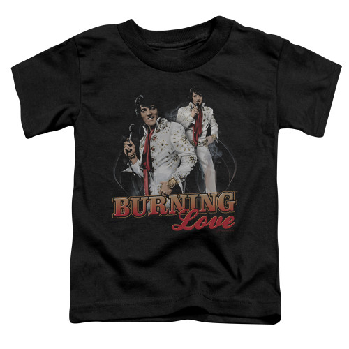 Elvis Presley Burning Love Toddler T-Shirt Black