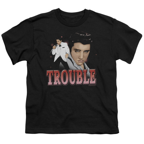 Elvis Presley Trouble Youth T-Shirt Black