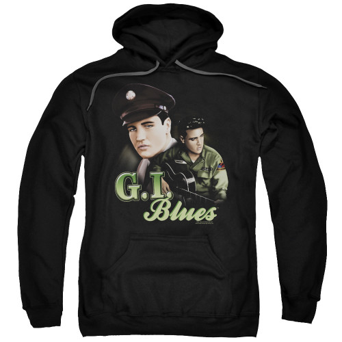 Elvis Presley G I Blues Adult Pullover Hoodie Sweatshirt Black