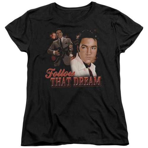 Elvis Presley Follow That Dream Women's T-Shirt Black