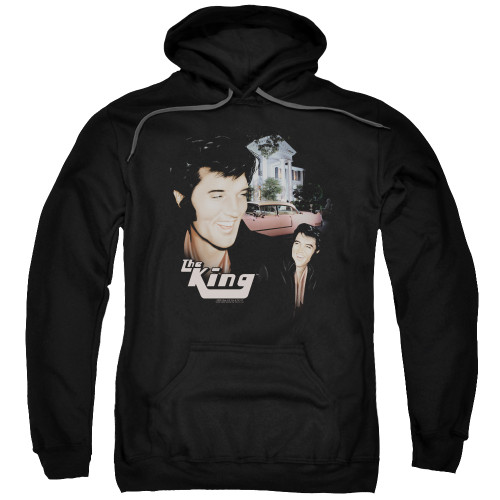Elvis Presley Home Sweet Home Adult Pullover Hoodie Sweatshirt Black