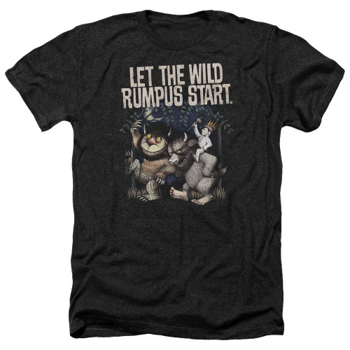 Where The Wild Things Are Wild Rumpus Adult T-Shirt Heather Black