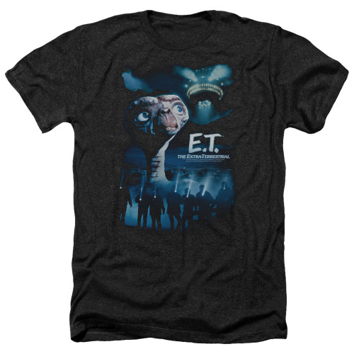 E.T. The Extra Terrestrial Going Home Adult T-Shirt Heather Black