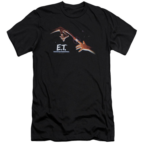 E.T. The Extra Terrestrial Poster S/S Adult 30/1 T-Shirt Black