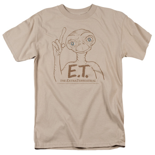 E.T. The Extra Terrestrial Pointing S/S Adult 18/1 T-Shirt