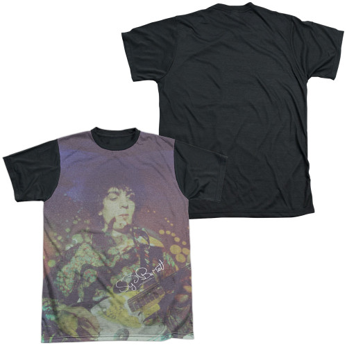 Syd Barrett Pink Floyd Title Adult Sublimated T-Shirt White/Black