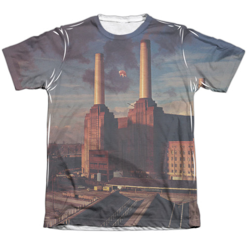 Pink Floyd Animals (Front/Back Print) Adult Sublimated T-Shirt White
