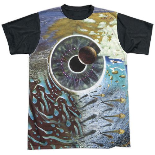 Pink Floyd Pulse Adult Sublimated T-Shirt White/Black