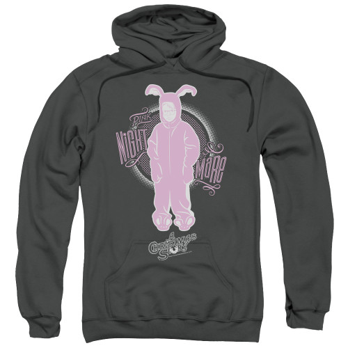 A Christmas Story Pink Nightmare Adult Pullover Hoodie Sweatshirt Charcoal