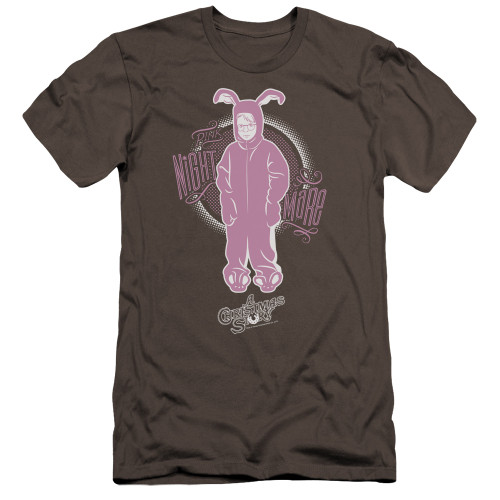 A Christmas Story Pink Nightmare Premium Adult 30/1 T-Shirt Charcoal A Christmas Story Pink Nightmare Premium Adult 30/1 T-Shirt Charcoal