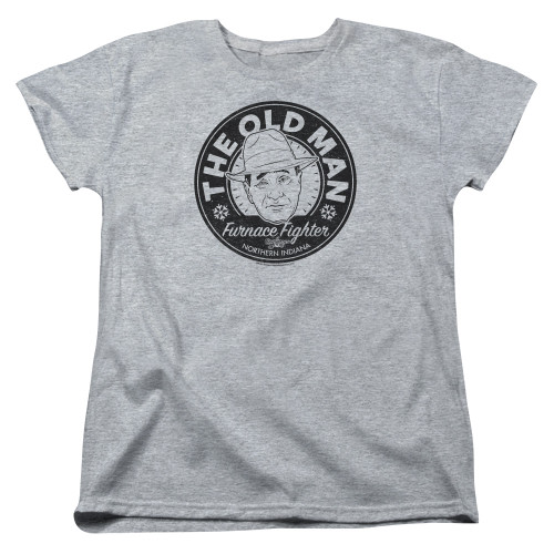 A Christmas Story The Old Man Women's T-Shirt Athletic Heather A Christmas Story The Old Man Women's T-Shirt Athletic Heather