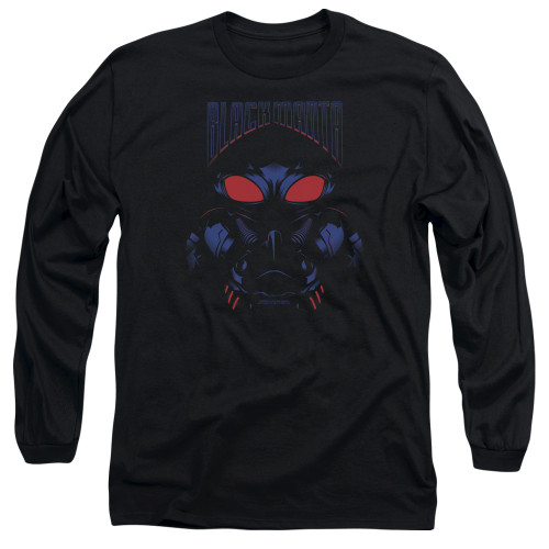 Aquaman Movie Black Manta Long Sleeve Adult T-Shirt Black