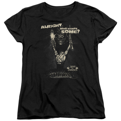 Army of Darkness Want Some Women's T-Shirt Black