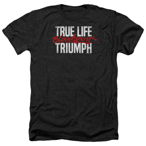 Bloodsport True Story Adult Heather T-Shirt Black