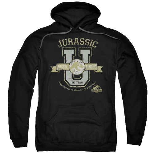 Jurassic Park Jurassic U Adult Pullover Hoodie Sweatshirt Black