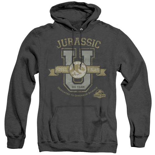 Jurassic Park Jurassic U Adult Heather Hoodie Sweatshirt Black