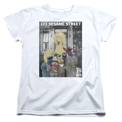 Sesame Street Best Address Women's T-Shirt White