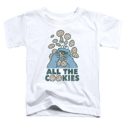 Sesame Street All The Cookies Toddler T-Shirt White