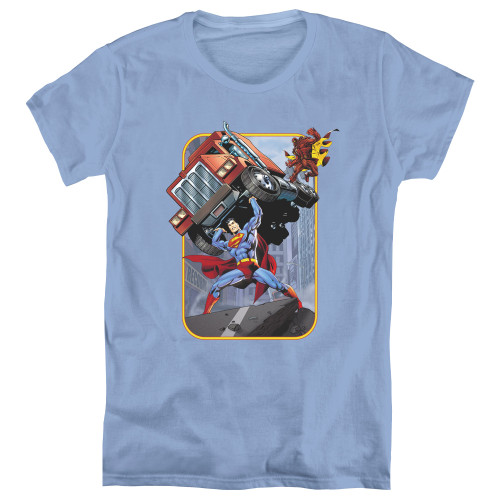 Superman Pick Up My Truck Women's T-Shirt Carolina Blue