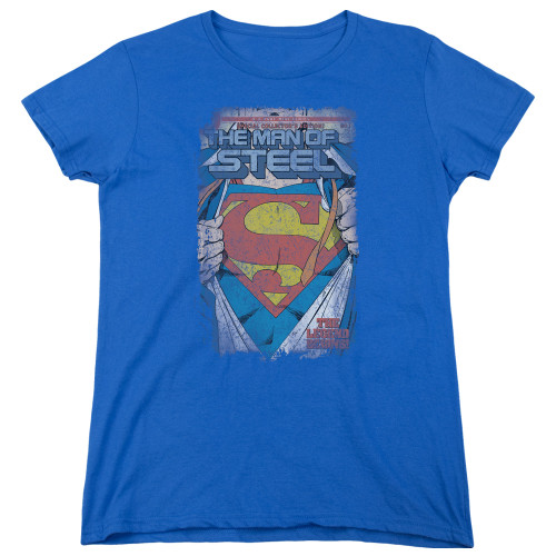 Superman Legendary Women's T-Shirt Royal Blue