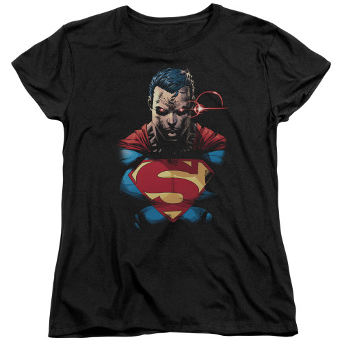 Superman Displeased S/S Women's T-Shirt Black