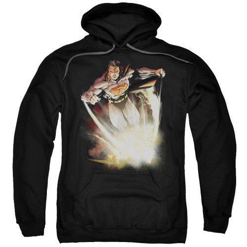 Superman Explosive Adult Pullover Hoodie Sweatshirt Black
