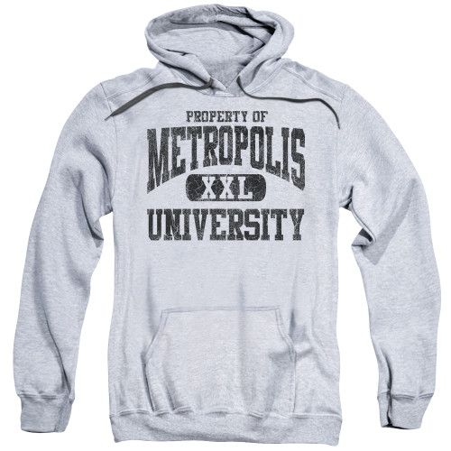Superman Property Of MU Adult Pullover Hoodie Sweatshirt Athletic Heather