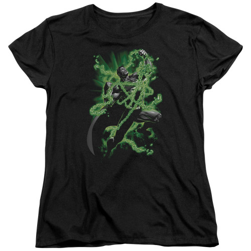 Superman Kryptonite Chains Women's T-Shirt Black