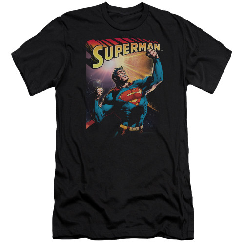 Superman Victory Adult 30/1 T-Shirt Black
