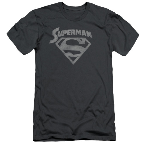 Superman Super Arch Adult 30/1 T-Shirt Charcoal