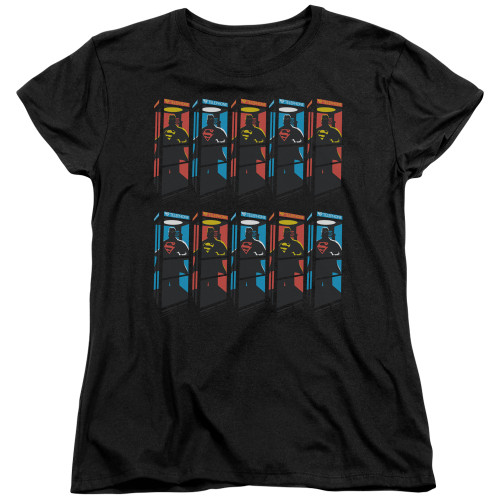 Superman Super Booths Women's T-Shirt Black