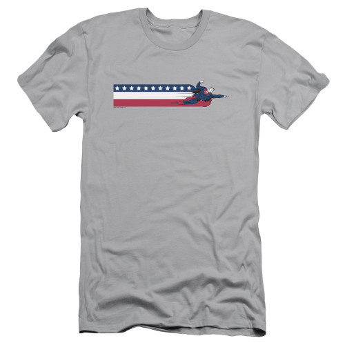 Superman Us Adult 30/1 T-Shirt Silver