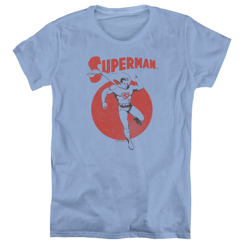 Superman Vintage Sphere Women's T-Shirt Carolina Blue