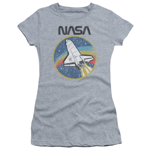 NASA Shuttle Junior Women's T-Shirt Athletic Heather