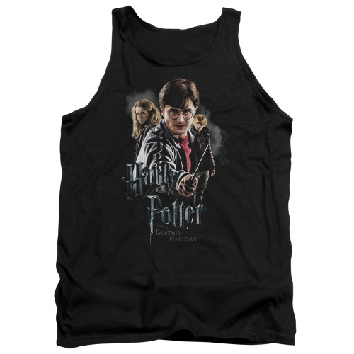 Harry Potter Deathly Hollows Cast Adult Tank Top T-Shirt Black Harry Potter Deathly Hollows Cast Adult Tank Top T-Shirt Black