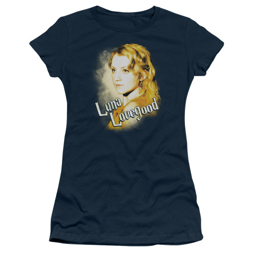 Harry Potter Luna Closeup Junior Women's T-Shirt Navy