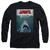 Jaws Lined Poster Adult Long Sleeve T-Shirt Black
